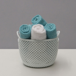 JVL Droplette 3.3L Ice Grey Round Storage - thumbnail 2
