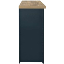 Highgate 3 Door 2 Drawer Navy and Oak Sideboard - thumbnail 3