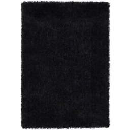 Origins Chicago Black Shaggy Rug 160 x 230cm - thumbnail 1