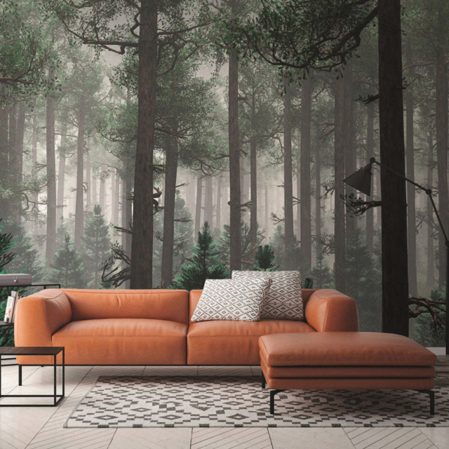 A.S Creation Trees in Fog Digital Wall Mural - image 1