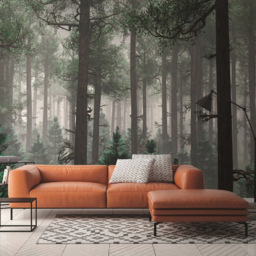 A.S Creation Trees in Fog Digital Wall Mural