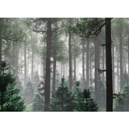 A.S Creation Trees in Fog Digital Wall Mural - thumbnail 2