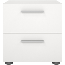 Florence 2 Drawer White Bedside Table - thumbnail 3