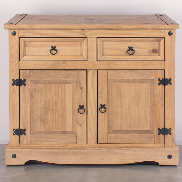 Core Products Corona 2 Door 2 Drawer Antique Pine Small Sideboard - image 1