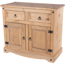 Core Products Corona 2 Door 2 Drawer Antique Pine Small Sideboard - thumbnail 4