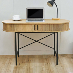 Kali 2 Door Natural Computer Desk