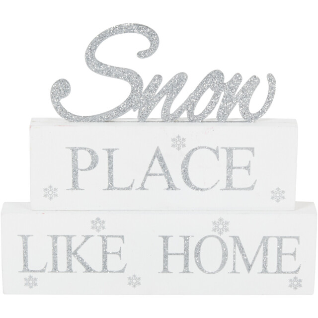 Angel Whispers Silver Snow Place Like Home Christmas Decoration - image 1