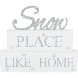 Angel Whispers Silver Snow Place Like Home Christmas Decoration - thumbnail 1