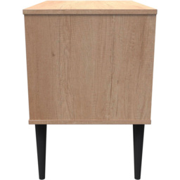 Crowndale Hong Kong 2 Drawer Nebraska Oak Side Table Ready Assembled - thumbnail 3