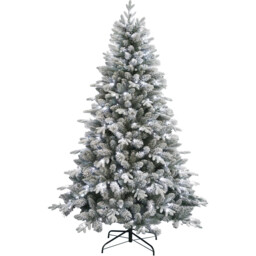 Baroness Pre-Lit Cool White LED Artificial Christmas Tree 6.5ft - thumbnail 1