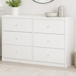 Core Products Erin White Finish 6 Drawer Double Wide Chest of Drawers - thumbnail 1