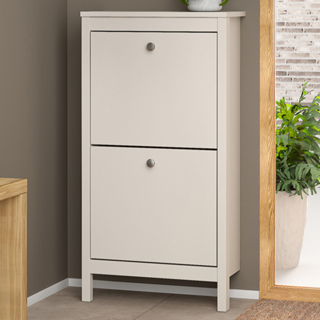 Florence Madrid Cashmere 2 Flip Down Door Shoe Cabinet - image 1