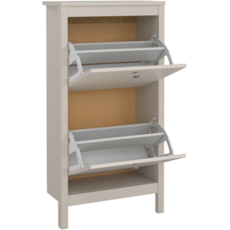 Florence Madrid Cashmere 2 Flip Down Door Shoe Cabinet - thumbnail 3