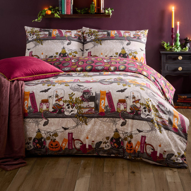 Furn Witchy Tales Printed Single Reversible Duvet Set - image 1