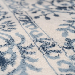 Kukoon Oscar Claudia Flat Vintage Blue Floral Medallion Rug 120 x 170cm - thumbnail 4