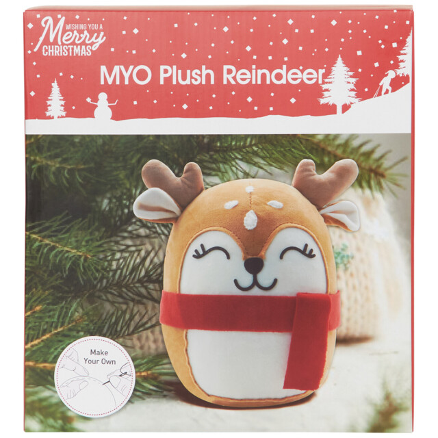 Make Your Own Plush Reindeer - Brown & White - image 1