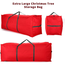 Festive Christmas Red Christmas Tree Storage Bag 124cm - thumbnail 2