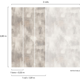 Grandeco Abstract Textured Neutral Wall Mural - thumbnail 3