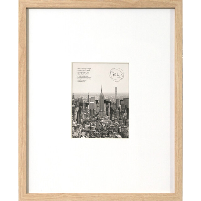 Wood Effect Wall Mounted Photo Frame Natural 8 x 6 inch - image 1