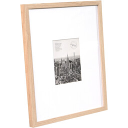 Wood Effect Wall Mounted Photo Frame Natural 8 x 6 inch - thumbnail 2