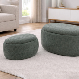 Fort Greene Moss Storage Ottoman 65cm - thumbnail 3