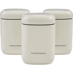 Morphy Richards Equip Cream Storage Canister 3 Pack - thumbnail 1
