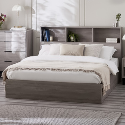 Julian Bowen Bali Single Grey Oak Storage Ottoman Bed