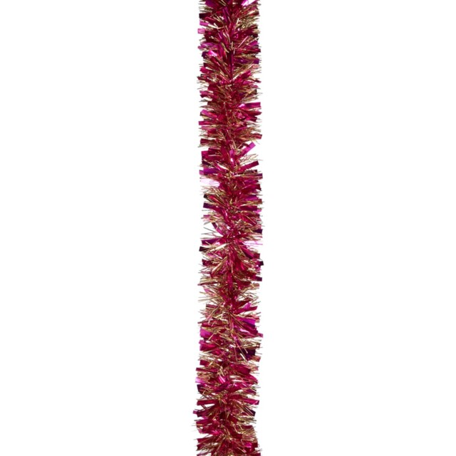 Jingle Bell Boogie Pink and Gold Chunky Tinsel 200cm - image 1