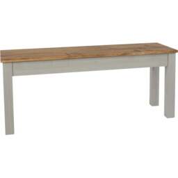 Core Products Corona 2 Seater Grey Dining Bench - thumbnail 4