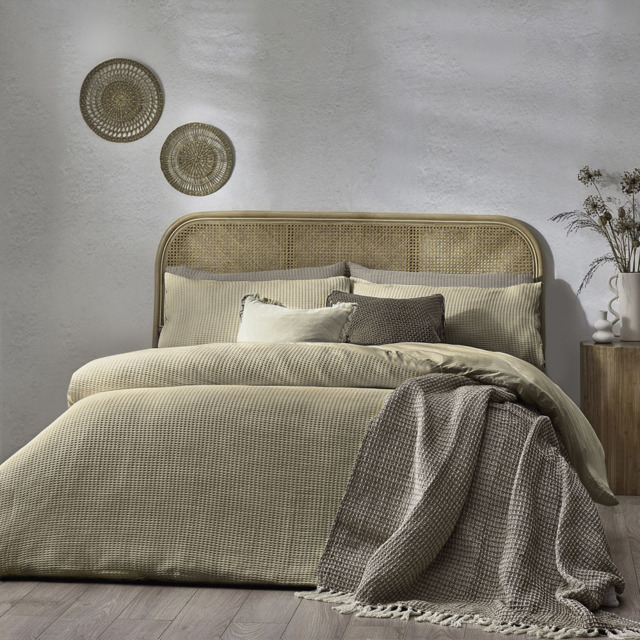 Yard Super King Linen Chunky Waffle Duvet Set - image 1
