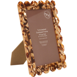 Tortoiseshell Scalloped Photo Frame - thumbnail 2