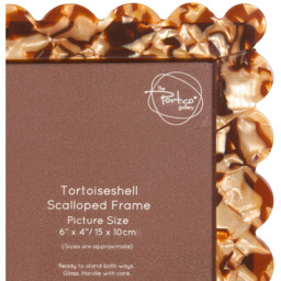 Tortoiseshell Scalloped Photo Frame - thumbnail 4