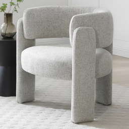 Amy Natural Textured Weave Tub Chair - thumbnail 1