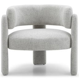 Amy Natural Textured Weave Tub Chair - thumbnail 2