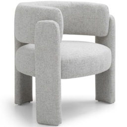Amy Natural Textured Weave Tub Chair - thumbnail 3