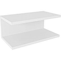 Decorotika Ramira 2 Shelf White Floating Bedside Table - thumbnail 2