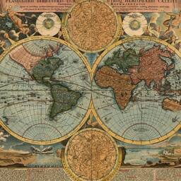 Origin Murals Vintage Map Multicolour Wall Mural - thumbnail 2