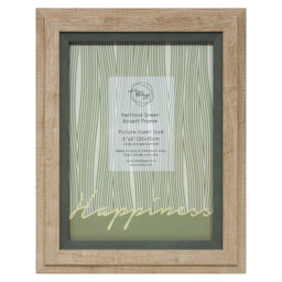 The Port. Co Gallery Hertford Green Accent Natural 8 x 6 inch Photo Frame