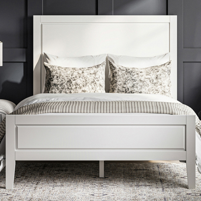 Bay Double White Bed Frame - image 1