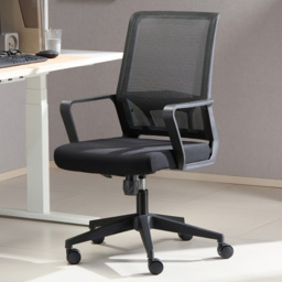 TTAP Cambridge Mesh Black Swivel Office Chair