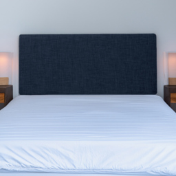 Bedmaster Valencia King Size Midnight Linen Plain Headboard - thumbnail 1