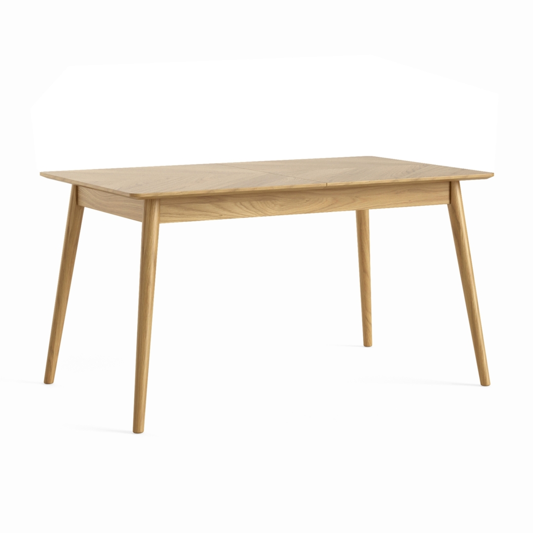 Hugh 4-6 Seater Extending Dining Table Oak by Homebase