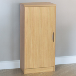 R White Cabinets Single Door Mid Height Classic Oak Cupboard