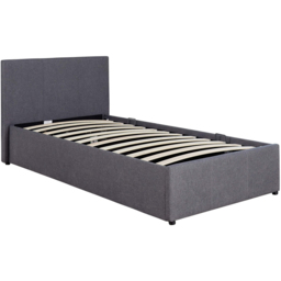 Home Source Horizon Single Grey Side Lift Ottoman Bed - thumbnail 2