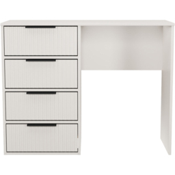Crowndale Fluted 4 Drawer Kashmir Matt Vanity Dressing Table Ready Assembled - thumbnail 2