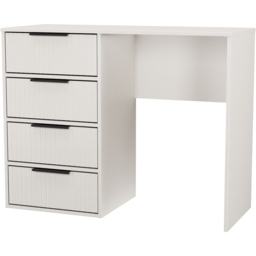 Crowndale Fluted 4 Drawer Kashmir Matt Vanity Dressing Table Ready Assembled - thumbnail 4