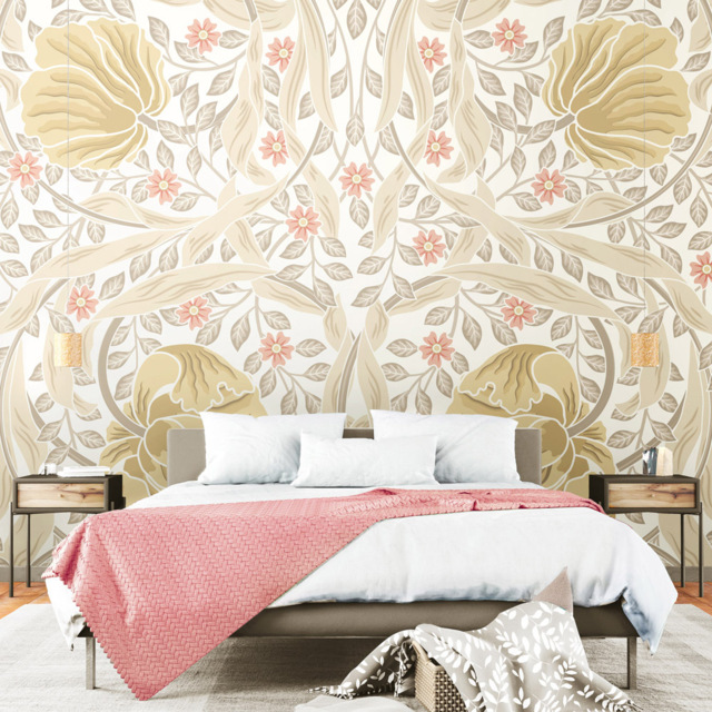 Origin Murals Flower Circle Blush Wall Mural - image 1