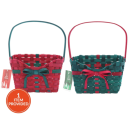 Single All I Want For Christmas Seasonal Christmas Basket Hamper in Assorted styles - thumbnail 1