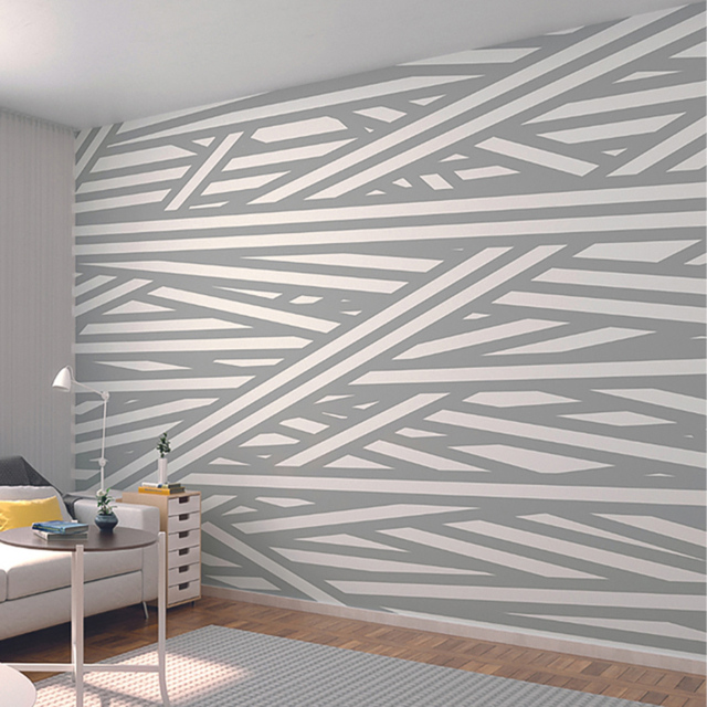 Origin Murals Striped Criss Cross Pattern Wall Mural - image 1