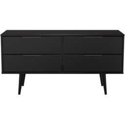 Crowndale Hong Kong 4 Drawer Matt Black Bed Box Ready Assembled - thumbnail 2